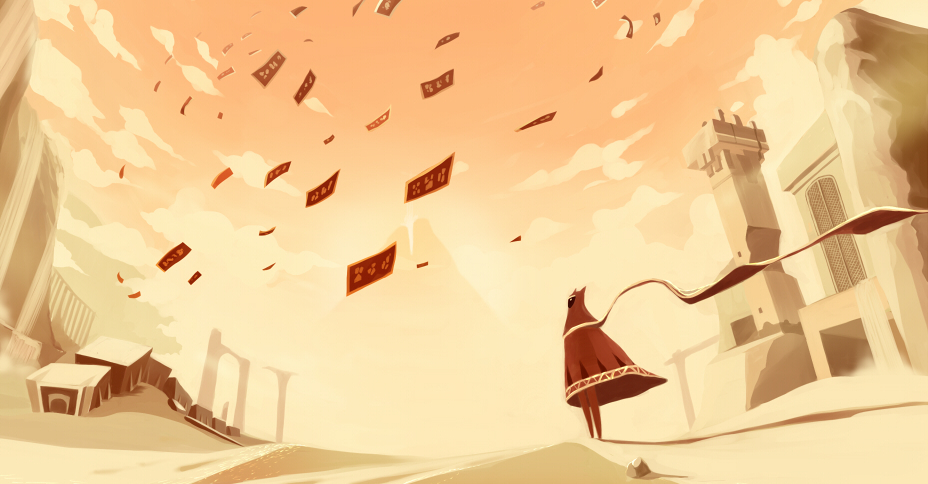 Journey Arte videojuegos y lágrimas