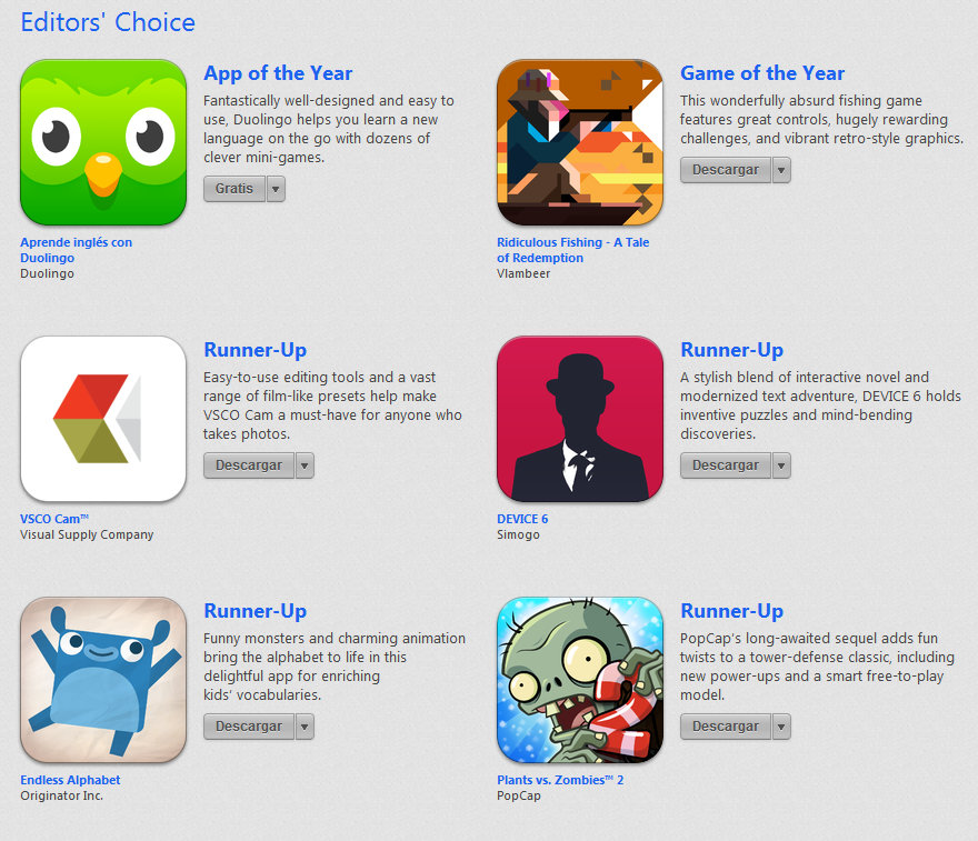 Lo mejor apple apps