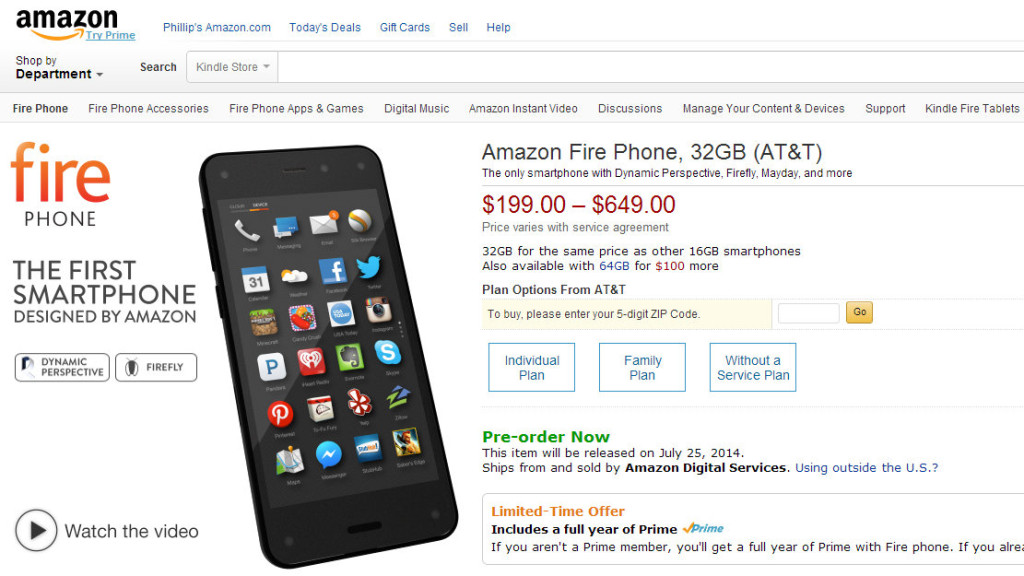 Fire Phone Kindle Amazon Specs (1)