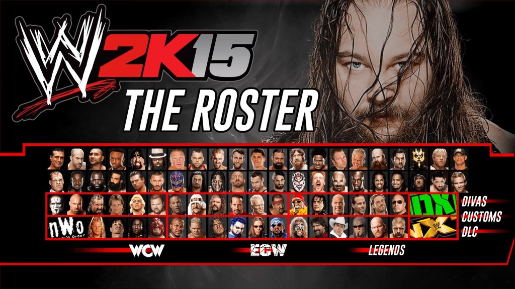 WWE 2k15 peleadores