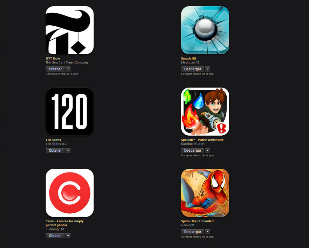 Top apps juegos Apple (5)