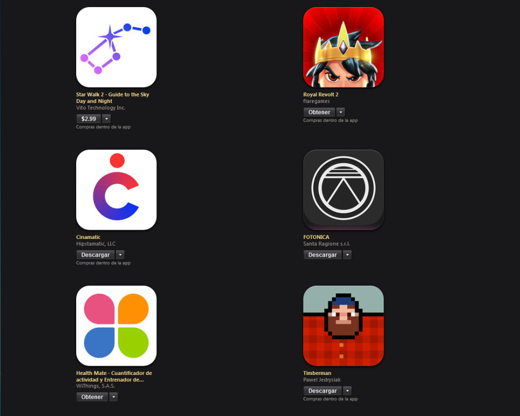 Top apps juegos Apple (7)