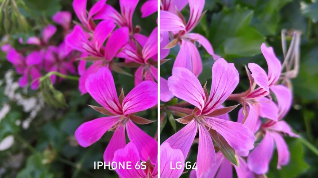 Càmara vs iphone LG Galaxy comparacion
