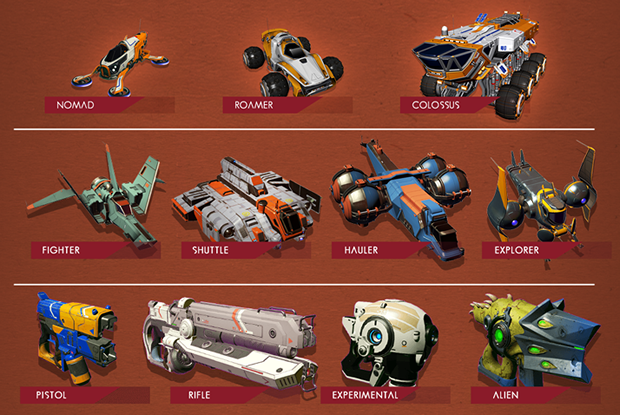 no mans sky naves y armas