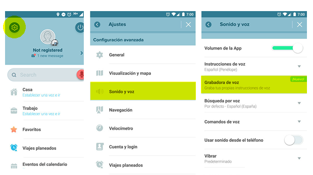 waze instrucciones