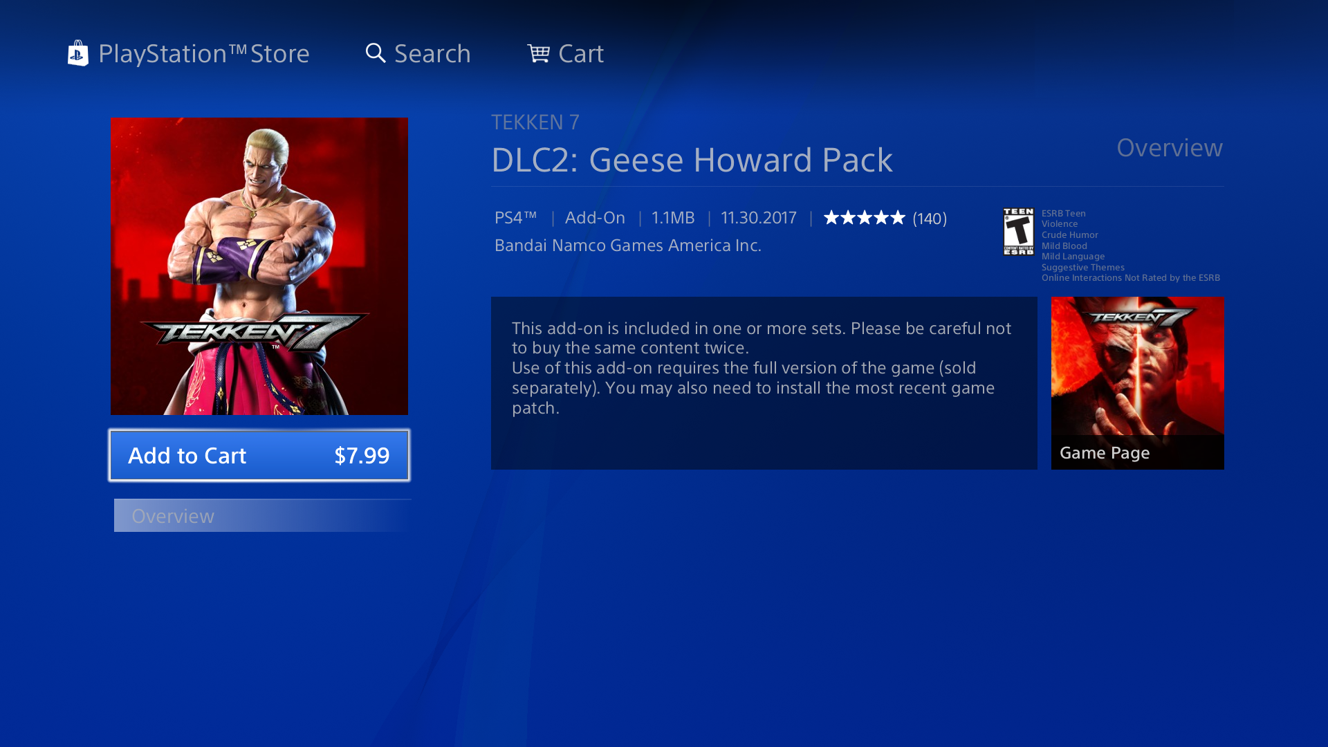 tekken 7 geese howard