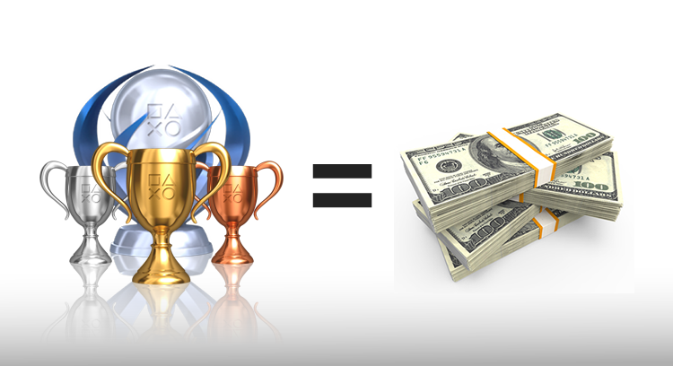 trofeos playstation dinero